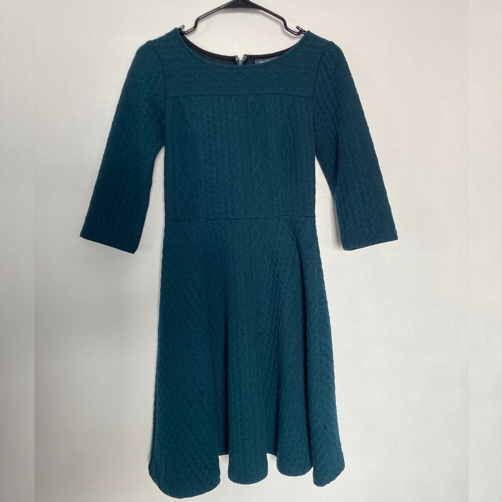 Modcloth 3/4 sleeve teal dress